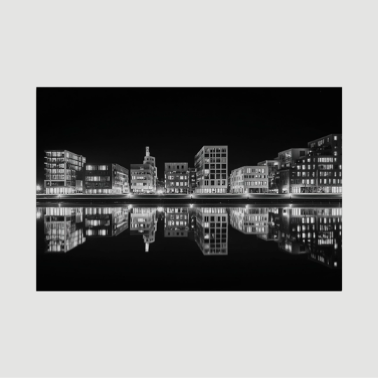 City Nightscape - Dibond