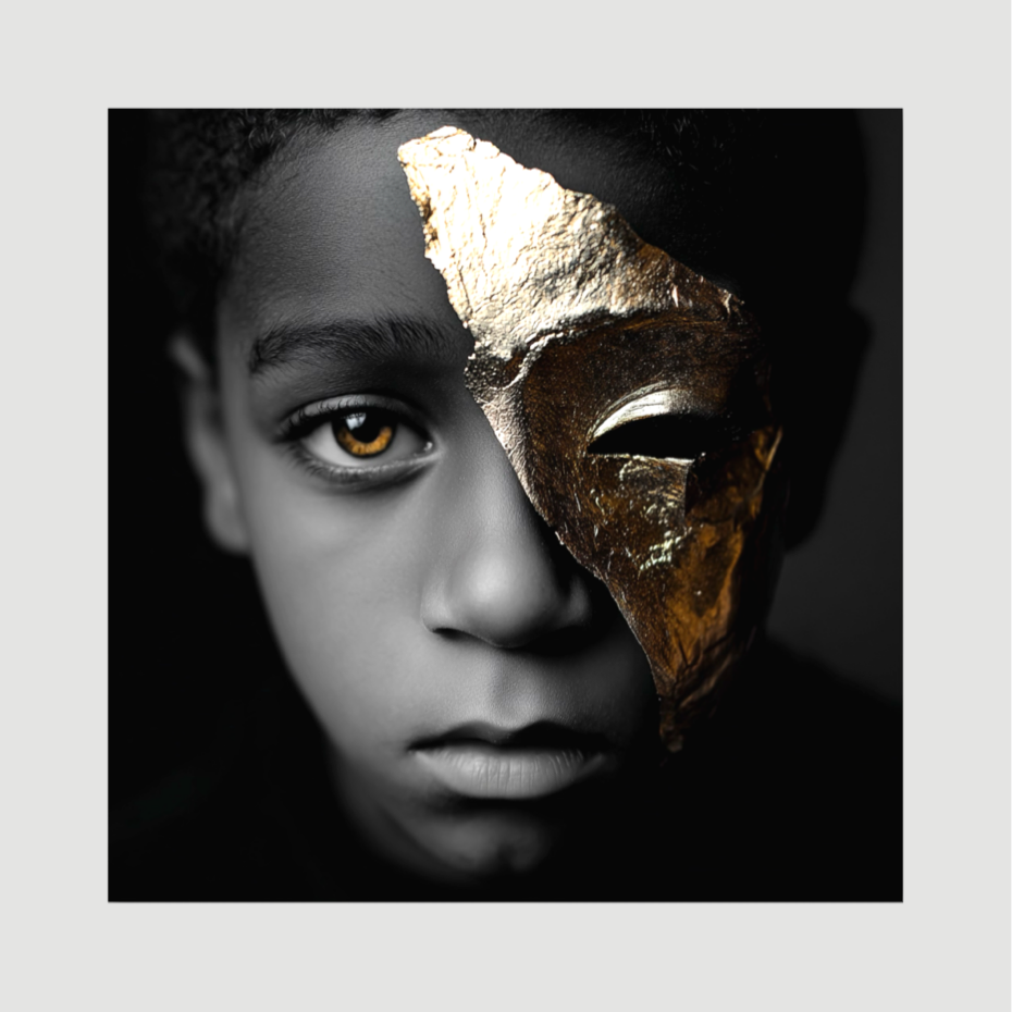 Golden Mask - Dibond