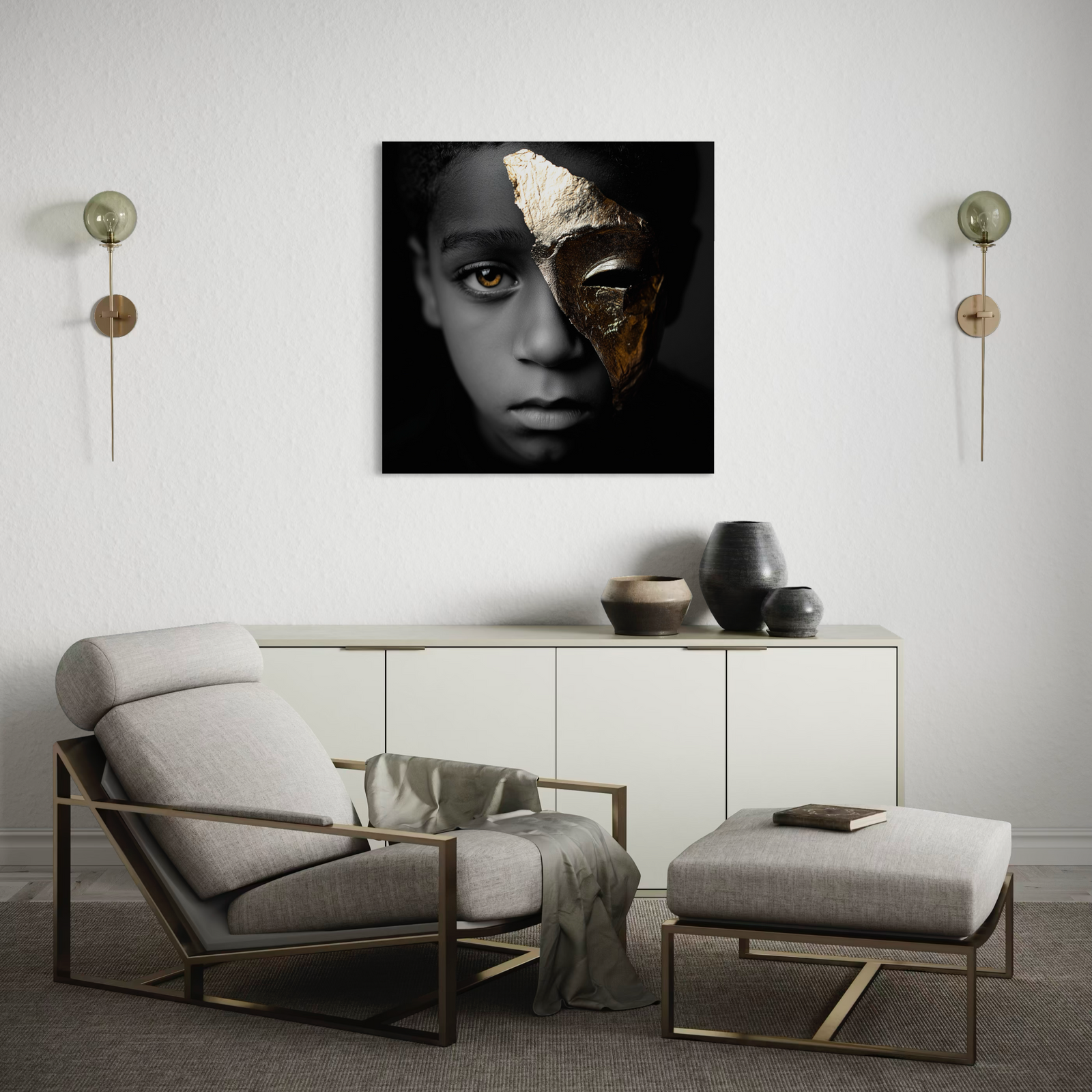 Golden Mask - Dibond