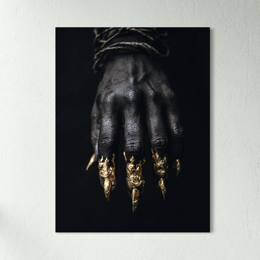 Golden Nails - Glass