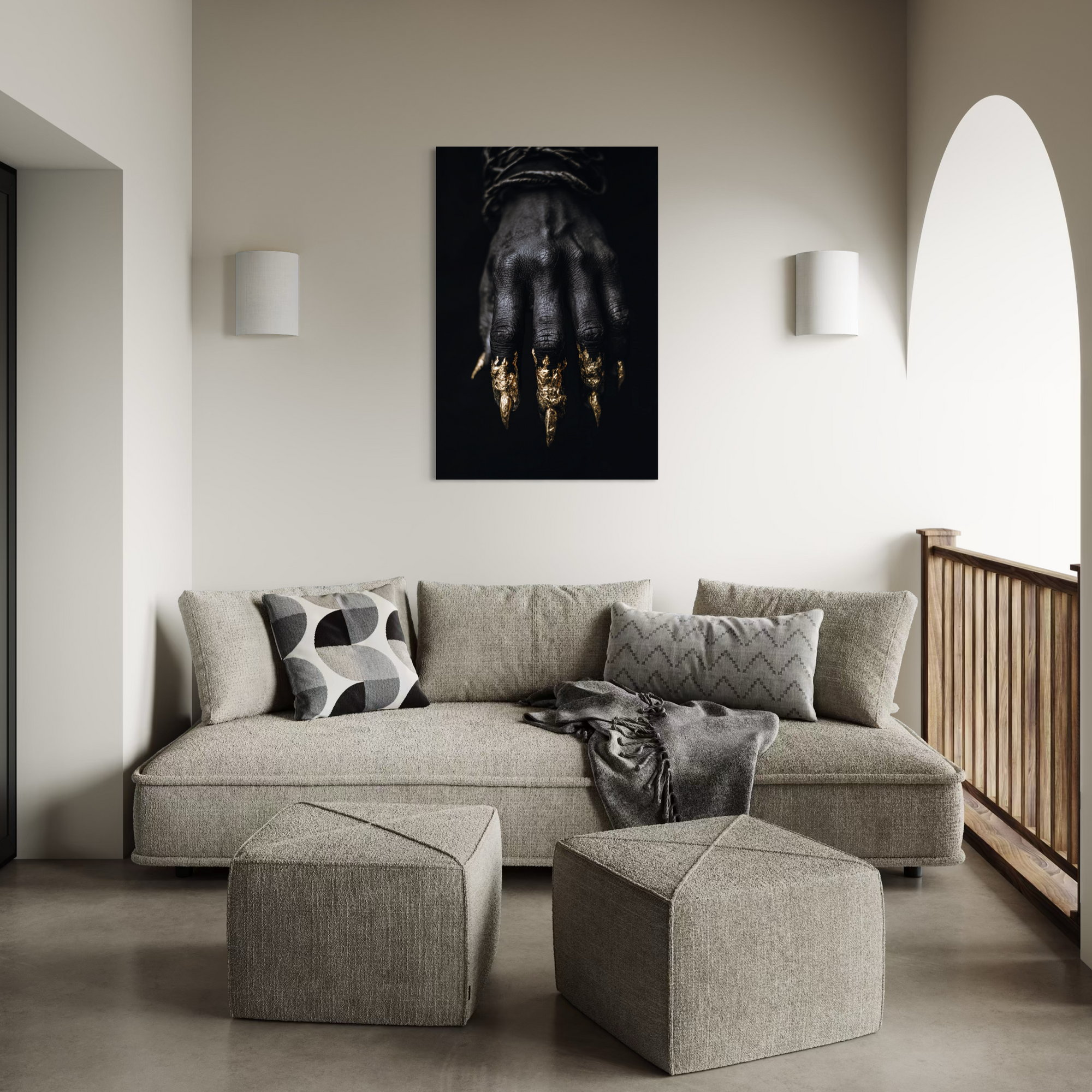 Golden Nails - Dibond