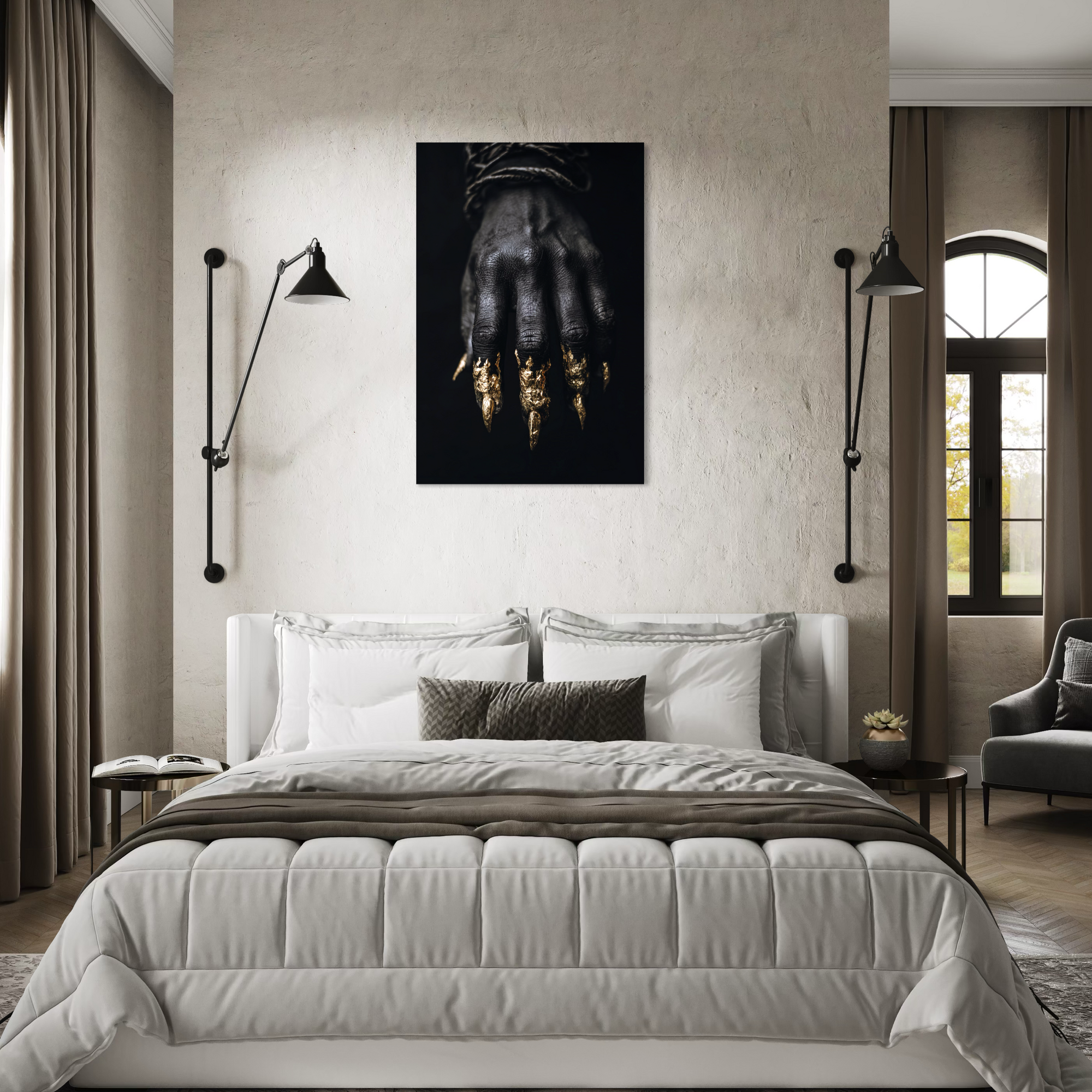 Golden Nails - Dibond