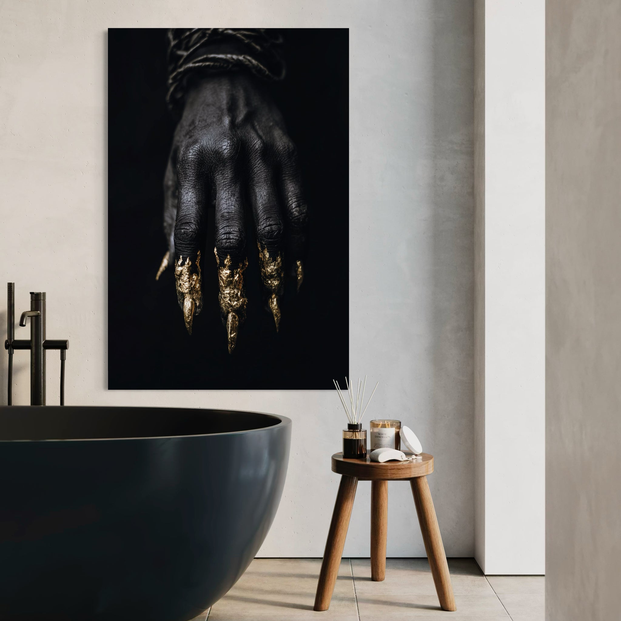 Golden Nails - Glass