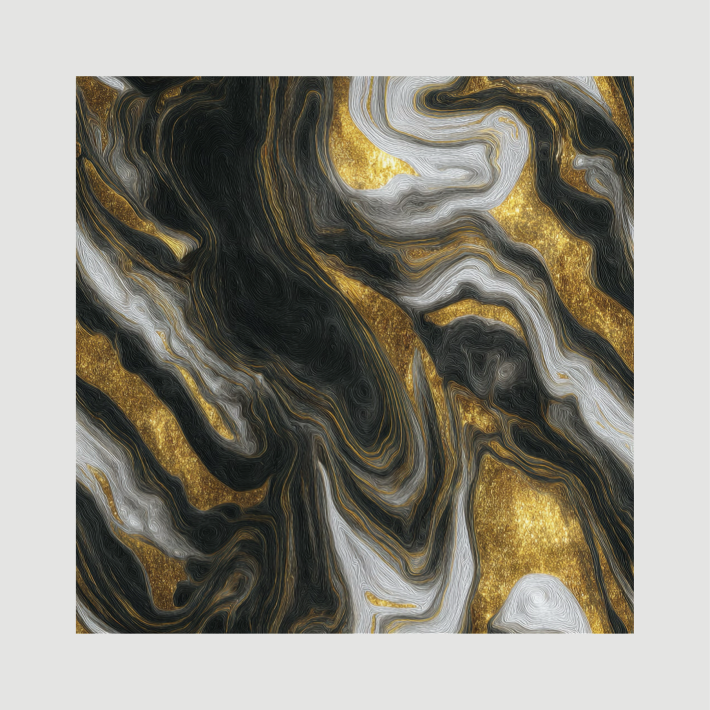 Golden Whirl - Dibond