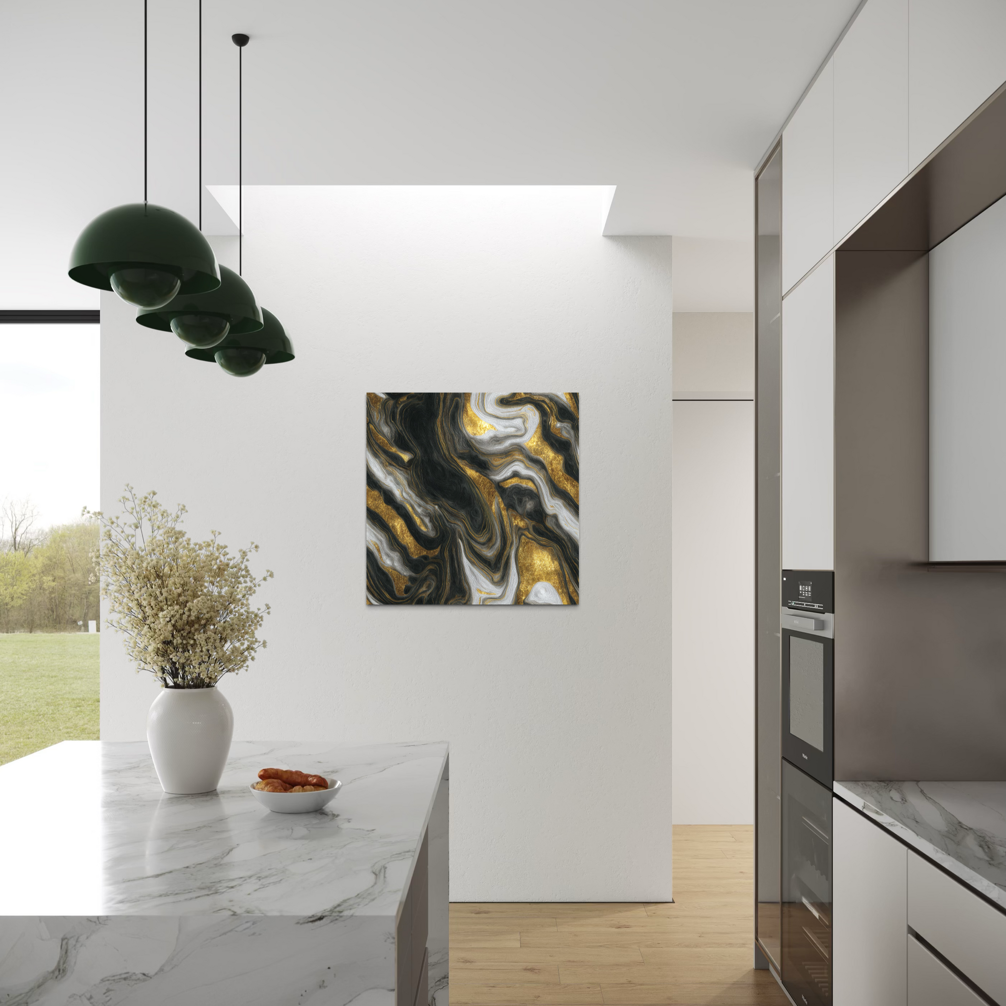 Golden Whirl - Dibond