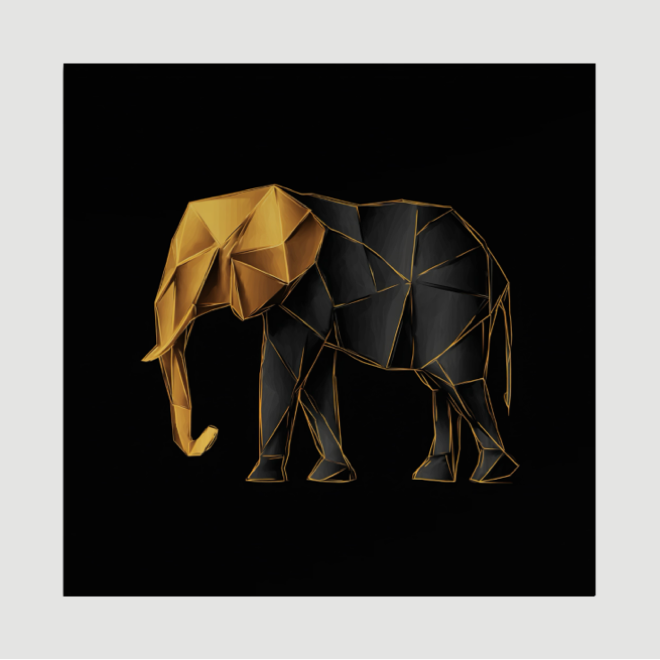 Noble Elephant - Dibond
