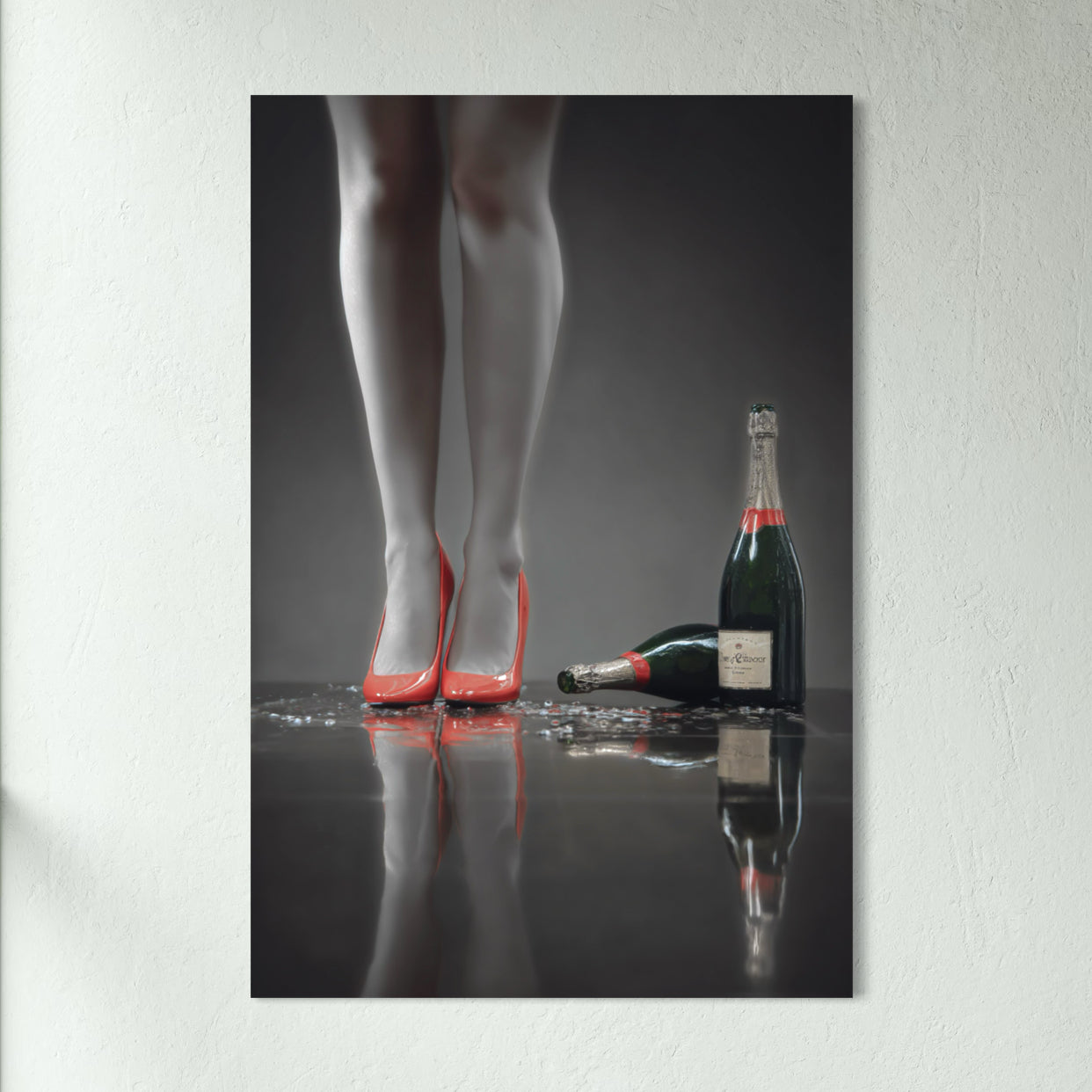 Crimson Heels - Glass