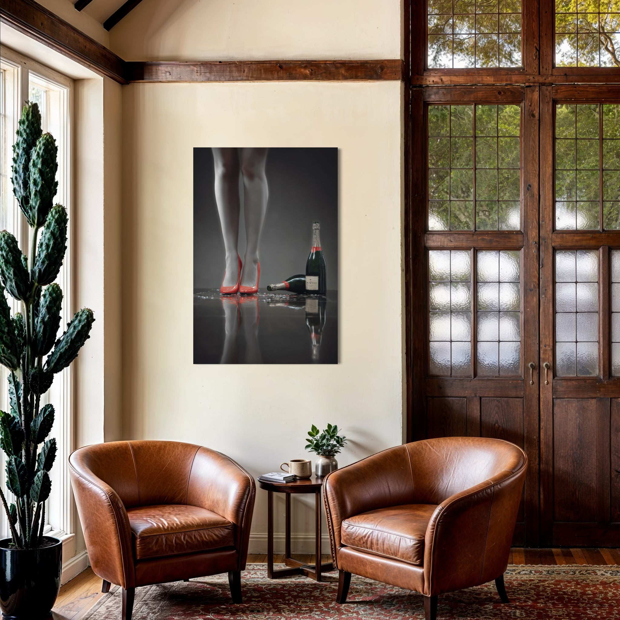 Crimson Heels - Glass