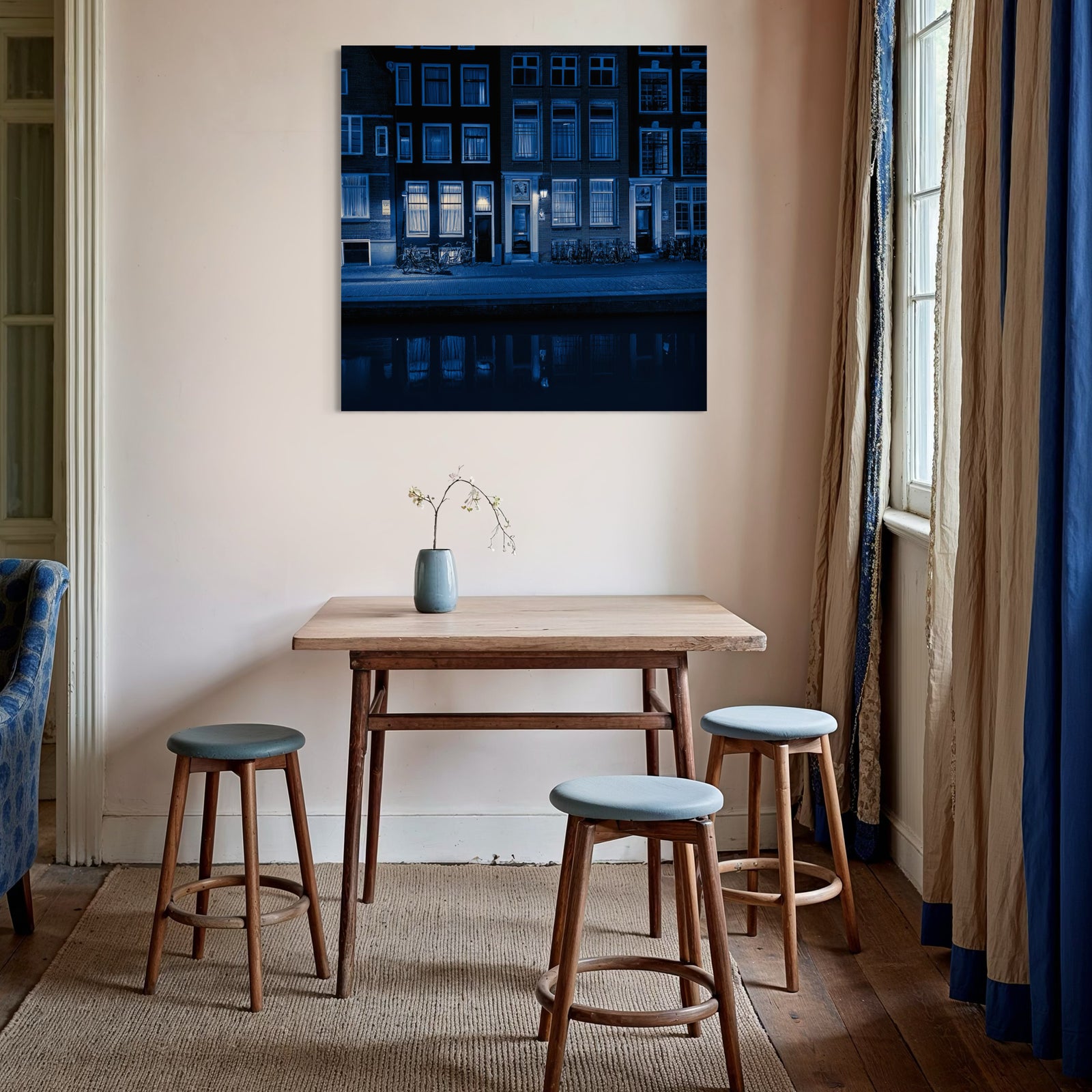 Lights in Blue - Glass